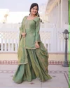 KF 3111 Kalaai Vichitra Silk Embroidery Sharara Suits
